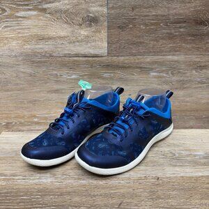Lands End Blue Mesh Bungee Lace Sneakers Women's SIze 7.5